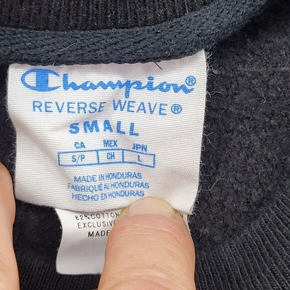 Champion Reverse Weave Womens Small Black Pullover Unity Peace Harmony Oneness - Picture 3 of 8